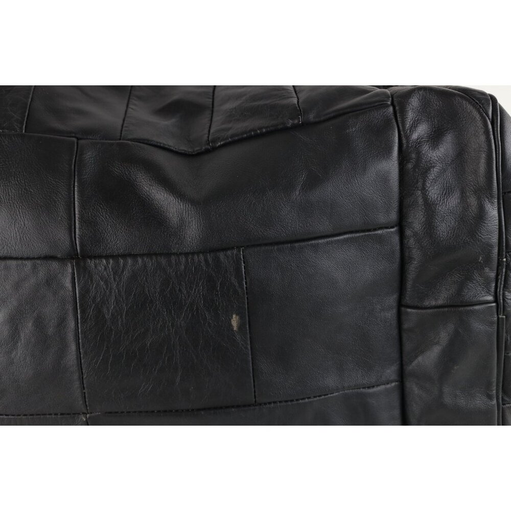 Vintage 90s Streetwear Distressed Soft Leather Duffel Bag Carry On Weekender - Picture 9 of 12